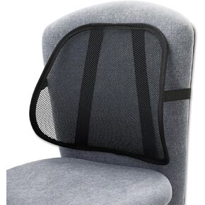 Safco 7153BL Ergonomic Mesh Adjustable Chair Backrest Support, 17-1/2w x 3-1/8d x 15h, Black