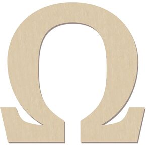 12 Inch Large Wooden Greek Letters, Unfinished Big Wood Letters for Wall Decor, DIY Crafts, Parties Wedding Christmas Home Decoration, Letter Delta (Δ)