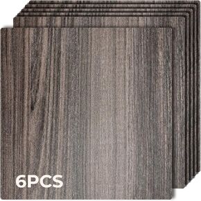 Walnut Plywood Sheets 6 Pack 12" x 12" x 2 Inch-5mm Thick Plywood Sheet Smooth Surface Squares Wood Boards for DIY Crafts Laser Cutting, Wood Engraving, Wood Burning