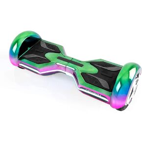 Hover-1 Eclipse Electric Hoverboard | 8MPH Top Speed, 8 Mile Range, 3.5HR Full-Charge, Built-In Bluetooth Speaker, Rider Modes: Beginner to Expert, Iridescent