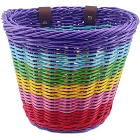 EIRONA Bike Basket for 12-16 Kids Bicycle, Balance Bike, Tricycle,Scooter with DIY Decal