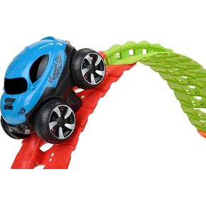 Discovery Toys – Crazy Climb Track | Car Track Set with LED Light-Up Race Car | Interchangeable Car Shells | Multicolor Flexible Changeable Tack | Custom Racetrack Toy | 5+ yrs