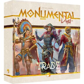 Monumental Duel - Trade - Civilization Deck-Building Board Game, Strategy Game, Combine Or Standalone, Ages 10+, 2 Players, 60-90 Min