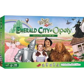 MasterPieces Opoly Board Games - The Wizard of Oz Emerald City Opoly - Officially Licensed Board Games for Adults, Kids, & Family