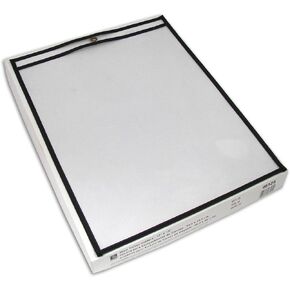 C-Line Stitched Shop Ticket Holders, Both Sides Clear, 12 x 15 Inches, 25 per Box (46125)