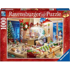 Ravensburger Merry Mischief 1000 Piece Holiday Jigsaw Puzzle for Adults - 12000718 - Handcrafted Tooling, Made in Germany, Every Piece Fits Together Perfectly in Kuwait