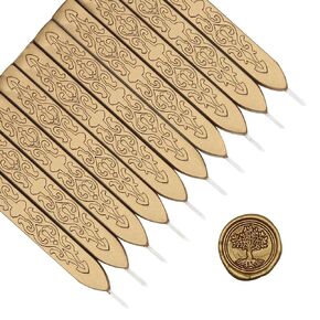 10 Pieces Sealing Wax Sticks with Wicks for Wax Seal Stamp,Perfect for Wedding Invitations, Letter Envelopes, Packaging Decoration,Christmas Gift Ideas（Rose Pink）