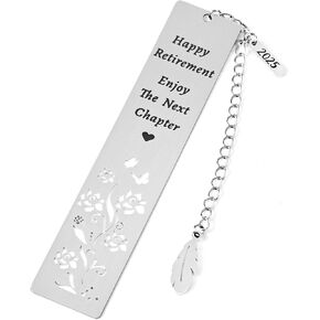 Retirement Gift for Woman, Happy Retirement Bookmarks for Women Men, Coworker Leaving Gifts for Women Farewell Going Away Gifts for Coworkers Boss Friends Nurse Teacher Retirement Gifts for Women 2025