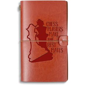 Chess Lovers Gift Chess Players Make The Best Mates Leather Notebook Strategies from Chess Notebook for Chess Player Chess Lover Chess Master (Chess Players MakeA6)