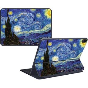 MightySkins Skin Compatible With Apple Magic Keyboard Folio for iPad 10th Gen (2022) - Starry Night | Protective, Durable, and Unique Vinyl Decal wrap | Easy To Apply & Change Styles | Made in the USA