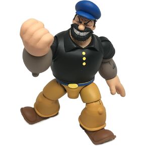 Boss Fight Studio Olive OYL Popeye Classics Wave 1 Action Figure – Highly Articulated Figurine with Accessories Including Swee’ Pea, Fabric Skirt, Alternate Heads and Hand, and Removable Hat - 1:12