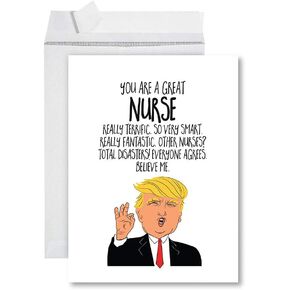 Andaz Press Funny Jumbo Large Retirement Card With Envelope 8.5 x 11 inch, Greeting Card, Never Forget The Difference You've Made, Teacher, Doctor, Nurse