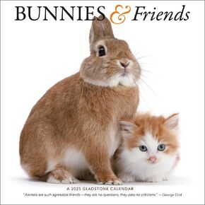 Bunnies & Friends Square Wall Calendar 2025
