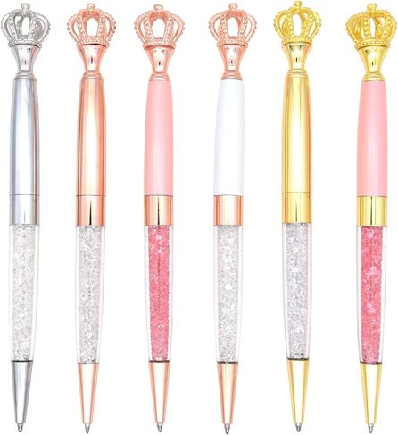 Gullor 6 PCS Gel INK BALLER BALLE PEN PEN PEN CROST CRYSTAL CRYSTAL ، Multicolor in Kuwait