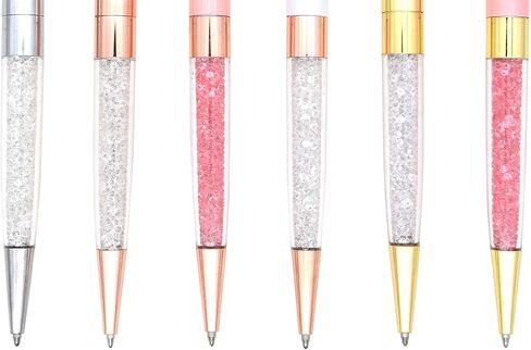 Gullor 6 PCS Gel INK BALLER BALLE PEN PEN PEN CROST CRYSTAL CRYSTAL ، Multicolor in Kuwait