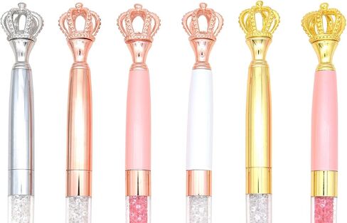 Gullor 6 PCS Gel INK BALLER BALLE PEN PEN PEN CROST CRYSTAL CRYSTAL ، Multicolor in Kuwait