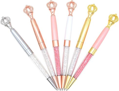 Gullor 6 PCS Gel INK BALLER BALLE PEN PEN PEN CROST CRYSTAL CRYSTAL ، Multicolor in Kuwait