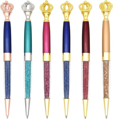 Gullor 6 PCS Gel INK BALLER BALLE PEN PEN PEN CROST CRYSTAL CRYSTAL ، Multicolor in Kuwait