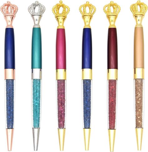 Gullor 6 PCS Gel INK BALLER BALLE PEN PEN PEN CROST CRYSTAL CRYSTAL ، Multicolor in Kuwait