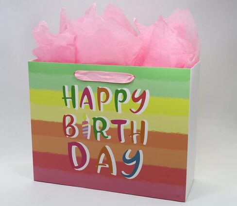 Oletx Basketball Party Favor Gift Paper Bags, Large Basketball Gift Wrap Bag with Tissue Paper for Sports Party Basketball Birthday Goodie Gifts Treat Wrapping Bags for Boys Men Kids in Saudi Arabia