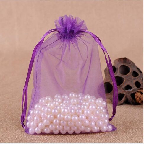 MELUOGE 100pcs 6X9 Inches Organza Drawstring Jewelry Pouches Bags Party Wedding Favor Gift Bags Candy Bags (Royal Blue) in Kuwait