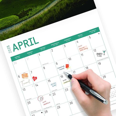 Bright Day Calendars 2025 Country Roads Monthly Wall Calendar - Beautiful Landscape Photography Gift (12 x 12 Inch) in Kuwait