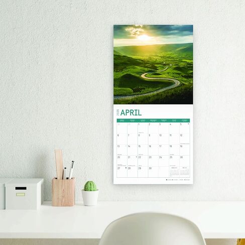 Bright Day Calendars 2025 Country Roads Monthly Wall Calendar - Beautiful Landscape Photography Gift (12 x 12 Inch) in Kuwait