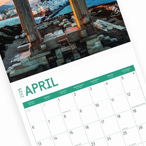 Bright Day Calendars 2025 Greece Monthly Wall Calendar - Beautiful Destination (12 x 12 Inch) in Kuwait