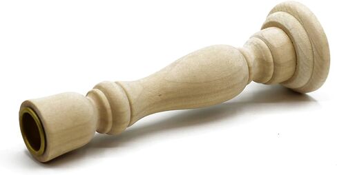 Creative Hobbies Unfinished Wooden Candlesticks with Metal Candle Holder Cup Center - Wholesale Pack of 6 (7 Inch) in Kuwait