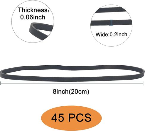 Rubber Bands Garbage Can Bands Elastic Large 8inch 45Pcs Trash Cans Rubber Bands Elastics Bands for Office Supplies Home in Kuwait