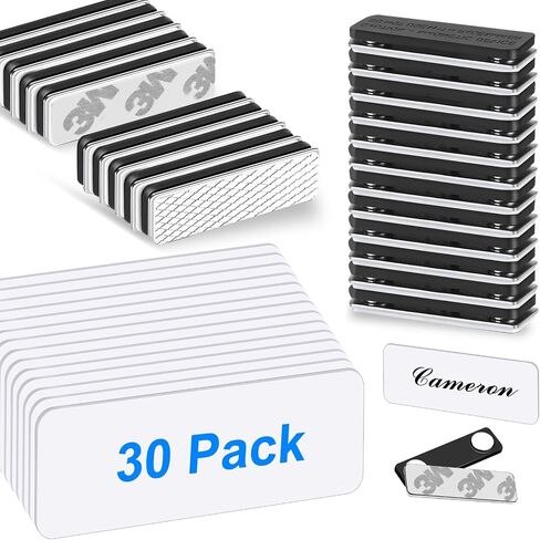 Magnetic Name Tags, 20-Pack Engravable Name Badge with Magnetic Backing, Reusable Name Tags(1" X 3") in Saudi Arabia