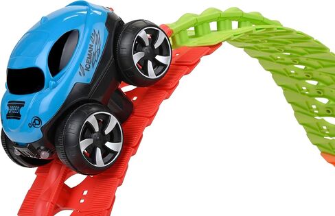 Discovery Toys – Crazy Climb Track | Car Track Set with LED Light-Up Race Car | Interchangeable Car Shells | Multicolor Flexible Changeable Tack | Custom Racetrack Toy | 5+ yrs in Saudi Arabia