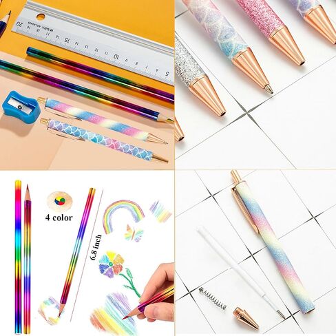 School Supplies Set Cute Stationery Gift ID Badge Holder with Lanyard Pencil Case Coin Purse Birthday Present for Student Teacher Colleague Nurse (Cute Elephant) in Saudi Arabia