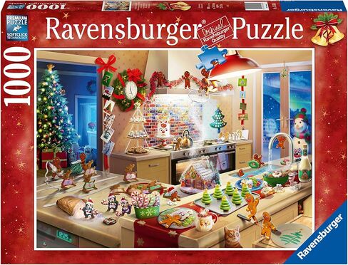 Ravensburger Merry Mischief 1000 Piece Holiday Jigsaw Puzzle for Adults - 12000718 - Handcrafted Tooling, Made in Germany, Every Piece Fits Together Perfectly in Kuwait