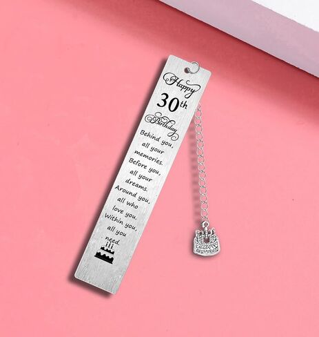 Happy 30th Birthday Bookmark Inspirational Bookmark Gifts for Women Men Best Friends Behind You All Your Memories Bookmark Book Lover Bookmark in Saudi Arabia