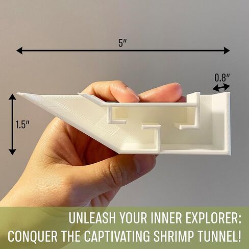 Aquarium Shrimp Party Tunnel, Includes Exquisite VIP Room and Two Entrances, Tunnel Cave for Shrimplets to Rest and Hide, Decor Hideaway Tunnel Made from Canada (Black) in Saudi Arabia