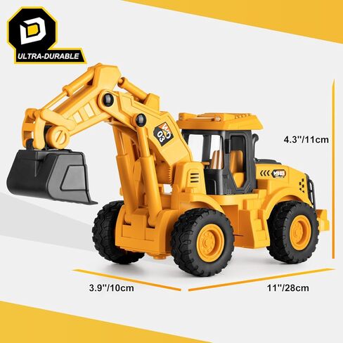 Construction Toys, Power Haulers Road Roller, 1:10 Scale 15", Real Working Parts, with Motion Drive Technology & Lights & Sounds, Indoor/Outdoor Play, Sturdy Plastic Construction, Ideal Sand/Beach Toy in Kuwait