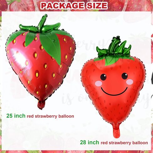 Strawberry Birthday Party Balloons,40Inch Number 1 Balloon Pink for Berry 1st Birthday Decorations,Strawberry First Birthday for Girl Sweet Fruit for Baby Shower Gender Reveal Birthday Party Decor in Kuwait
