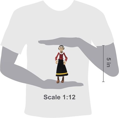 Boss Fight Studio Olive Oyl Popeye Classics Figure 1 Action Figure - تمثال مفصلي للغاية مع الملحقات بما في ذلك البازلاء Swee '، وتنورة النسيج ، والرؤوس البديلة واليد ، والقبعة القابلة للإزالة - 1:12 in Kuwait
