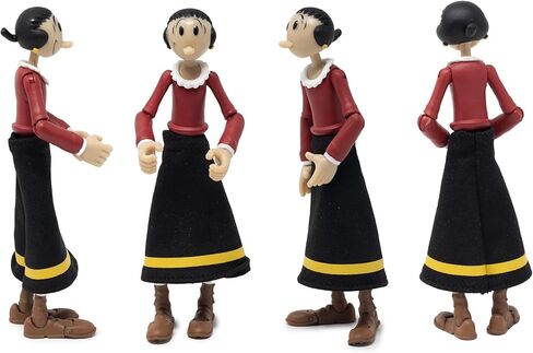 Boss Fight Studio Olive Oyl Popeye Classics Figure 1 Action Figure - تمثال مفصلي للغاية مع الملحقات بما في ذلك البازلاء Swee '، وتنورة النسيج ، والرؤوس البديلة واليد ، والقبعة القابلة للإزالة - 1:12 in Kuwait