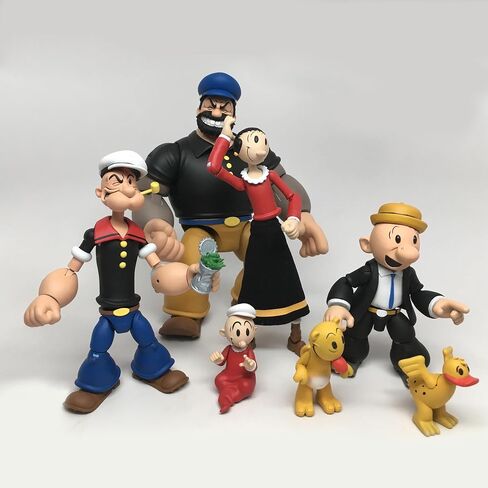Boss Fight Studio Olive Oyl Popeye Classics Figure 1 Action Figure - تمثال مفصلي للغاية مع الملحقات بما في ذلك البازلاء Swee '، وتنورة النسيج ، والرؤوس البديلة واليد ، والقبعة القابلة للإزالة - 1:12 in Kuwait