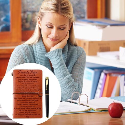 Principal Gifts, Leather Journal Notebook Principal Gifts for Women Men, Principal’s Prayer Principal Appreciation Gifts, Principal Birthday Thanksgiving Christmas Gift in Saudi Arabia