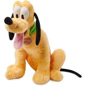 Disney Store Official Pluto Medium Soft Toy for Kids, 13 inches, Cuddly Character with Fuzzy Texture and Embroidered Details, Floppy Ears and Tongue. Suitable for All Ages.