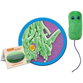 GIANTmicrobes Legionnaires’ Disease Plush – Learn about Legionella, Microbes and Health with this Fun Educational Gift for Family, Friends, Doctors, Scientists, and Public Health experts