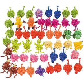 Porcupine Toy Character Assortment - Bulk set of 50 porcupine balls for kids - Party Favors and Giveaways