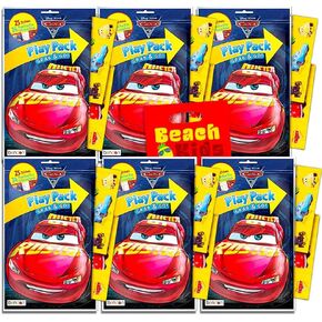 Disney Cars Ultimate Party Favors Packs -- Bundle Includes 6 Sets with Stickers, Mini Coloring Books (Party Supplies)