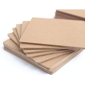 Unfinished Round Wood Coasters, Blank Wooden Coasters Crafts Coasters for DIY Architectural Models Drawing Painting Wood Engraving Wood Burning Laser Scroll Sawing Set of 12