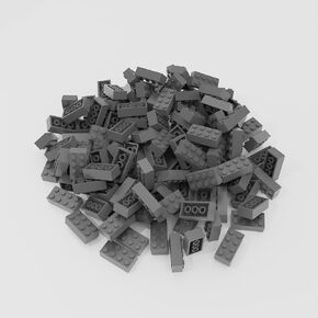 100 Piece Blue Bricks Bulk, Blue 2x4 Building Bricks Flat, Compatible with Lego Parts and Pieces: 2x4 Blue Bricks(Color: Blue), A0001