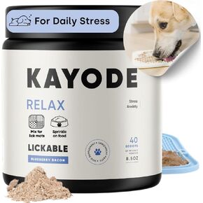 Kayode Lickable Dog Relax Paste for Dog Lick Mats. Use Licking to Cue Your Dog to Calm Down with All Natural Nutrients. Longer Enjoyment Than Dog Calming Chew. Helps with Dog Anxiety and Stress