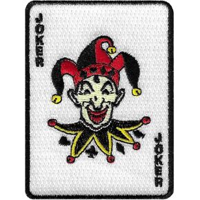 Cypress Collectibles Joker Iron-On Patch Embroidered Poker Las Vegas Playing Cards